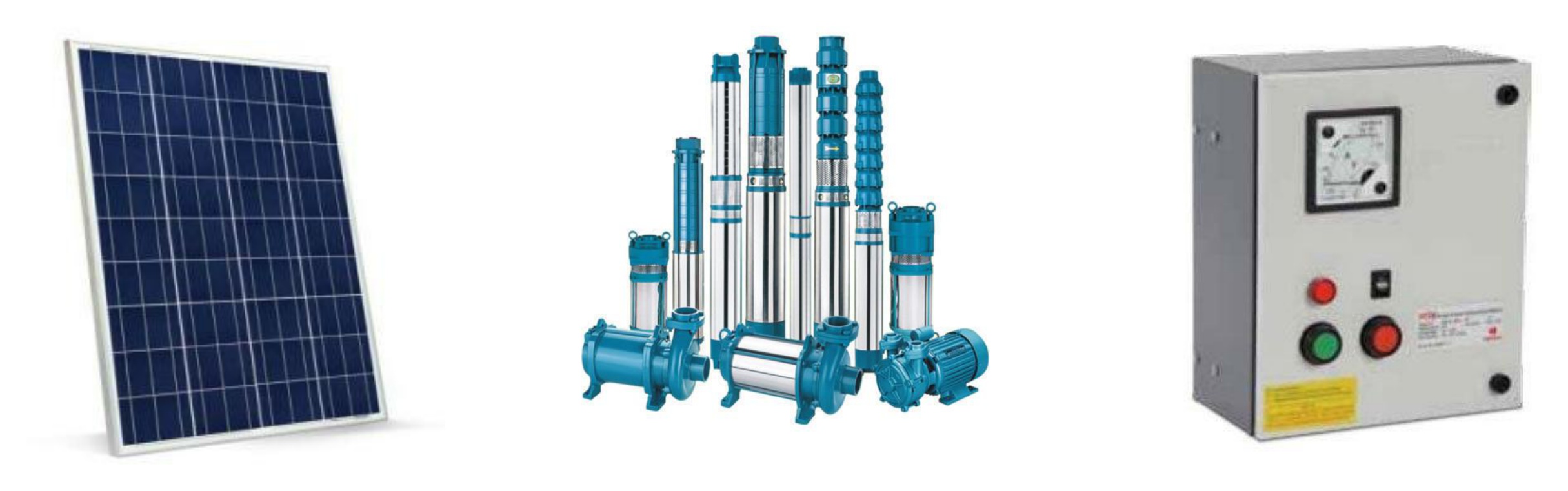 Solar Water Pump System (Submersible & Surface Pumps)